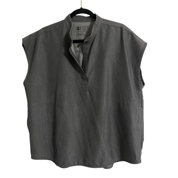 FIGS Women Rafaela Scrub Top in Graphite size Large - Picture 1 of 7